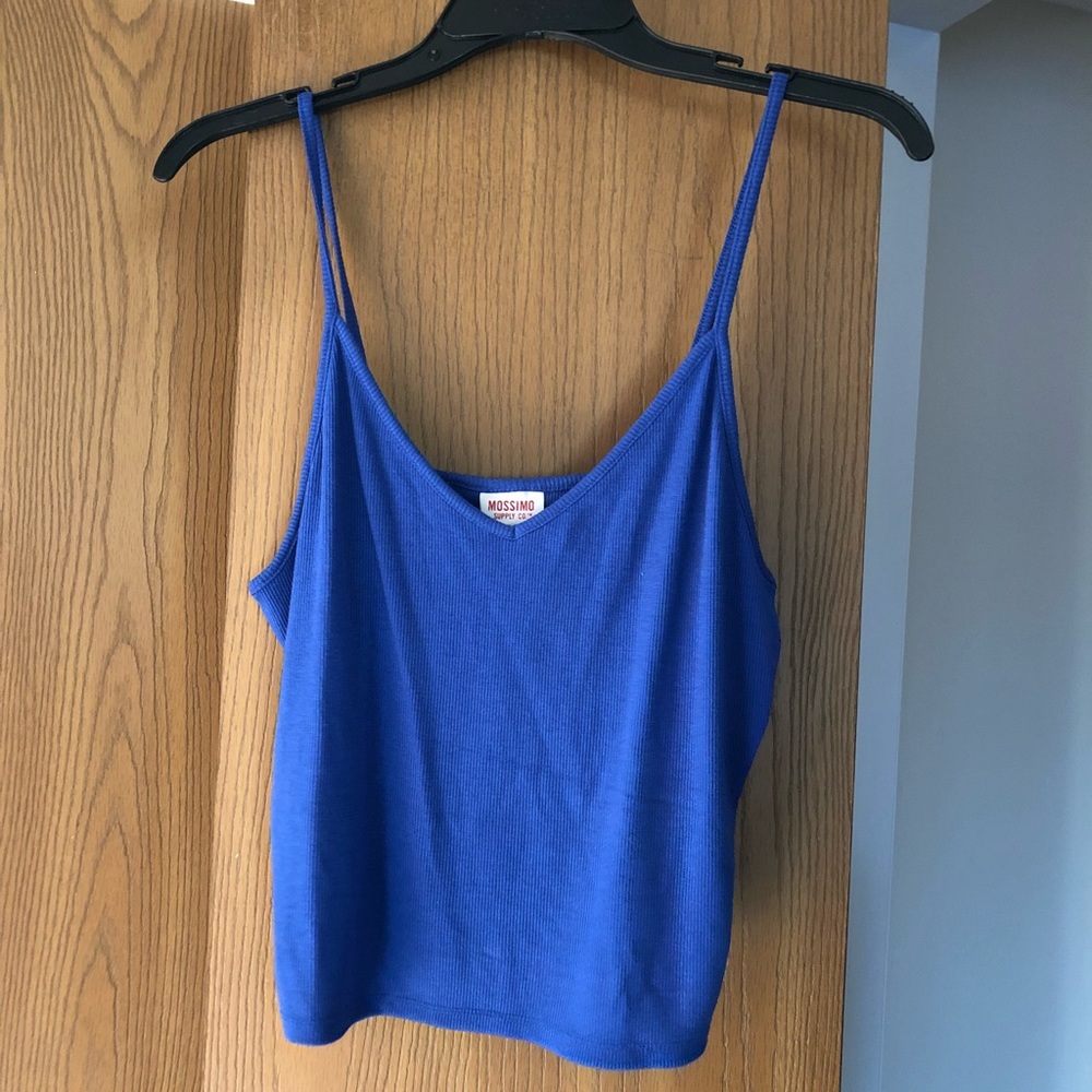 Blue crop top